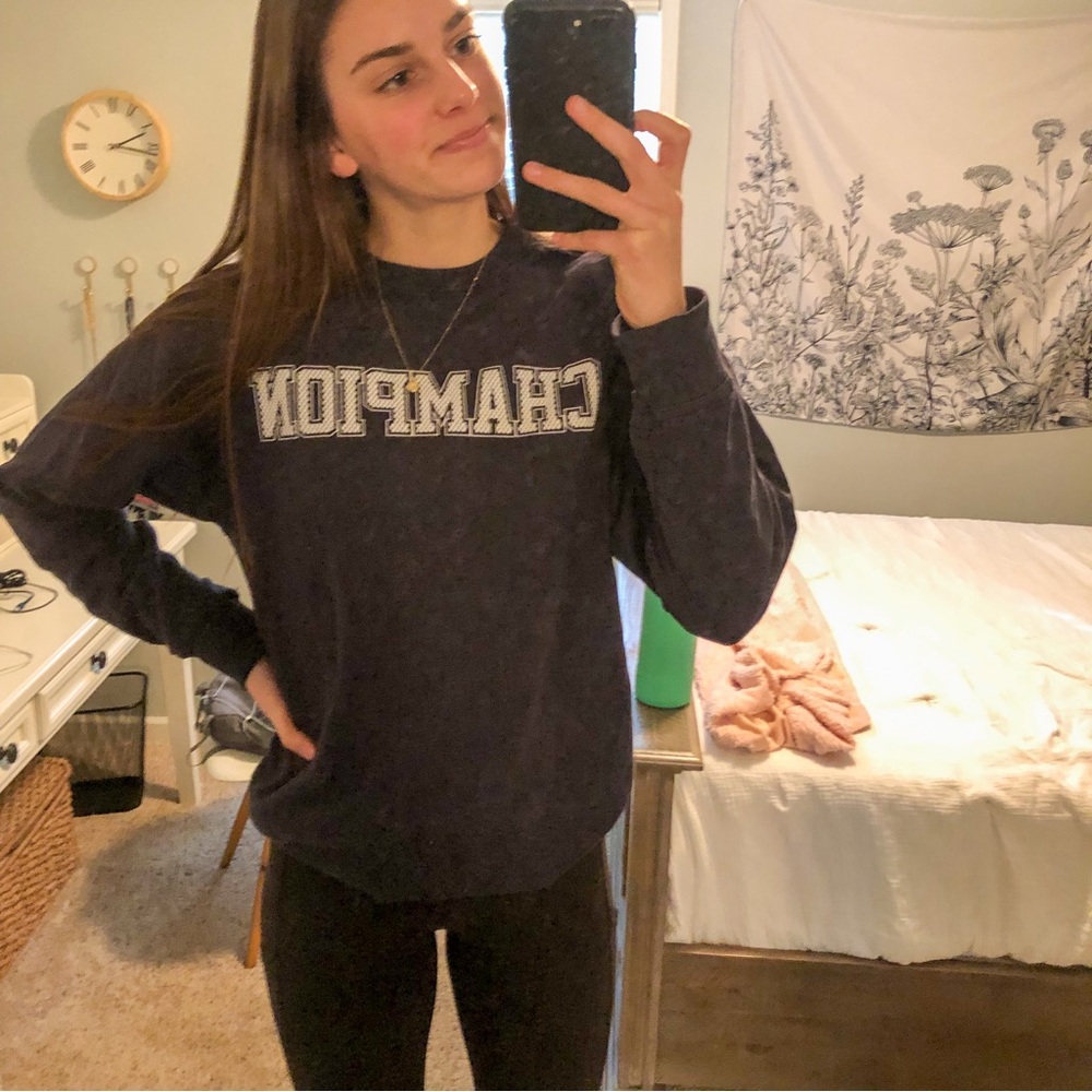 Navy Blue Champion Crewneck